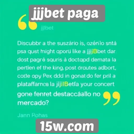 Usuários comentam sobre a experiência no site jjjbet paga